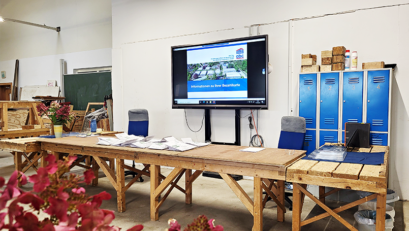 Ausgabe der Bezahlkarten