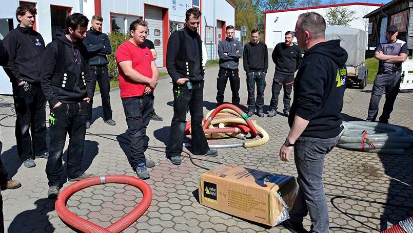 Erläuterungen zur Funktionsweise der Einblasmaschine