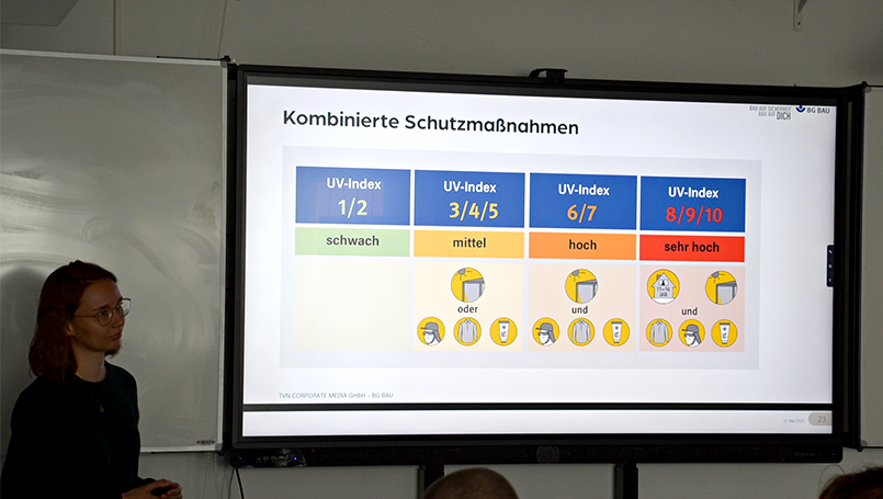Bild 08 | BG Bau UV-Schutz-Tag 2026 abc Bau M-V GmbH BG Bau UV-Schutz-Tag 2026 – Kombinierte Schutzmaßnahmen