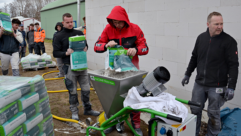 Bodenausgleich mit der INOTEC GmbH und Sievert Bau­stoffe SE & Co. KG