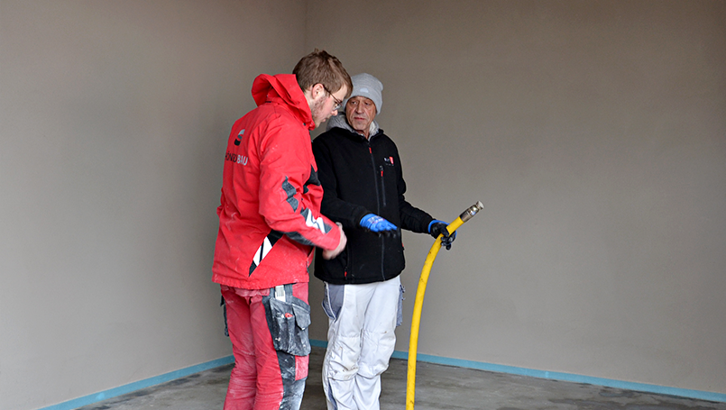 Bodenausgleich mit der INOTEC GmbH und Sievert Bau­stoffe SE & Co. KG