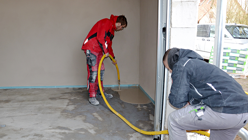 Bodenausgleich mit der INOTEC GmbH und Sievert Bau­stoffe SE & Co. KG