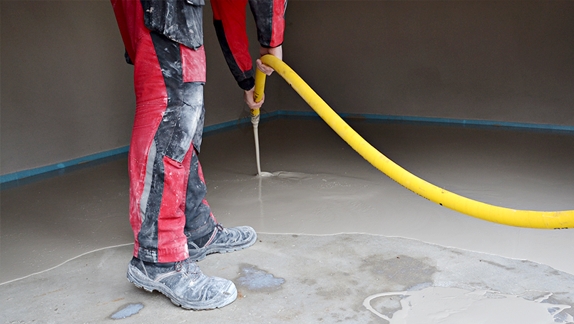 Bodenausgleich mit der INOTEC GmbH und Sievert Bau­stoffe SE & Co. KG