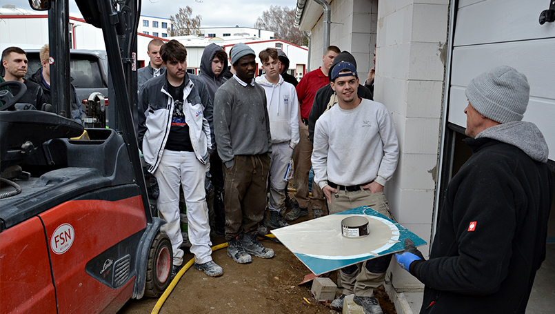 Bodenausgleich mit der INOTEC GmbH und Sievert Bau­stoffe SE & Co. KG