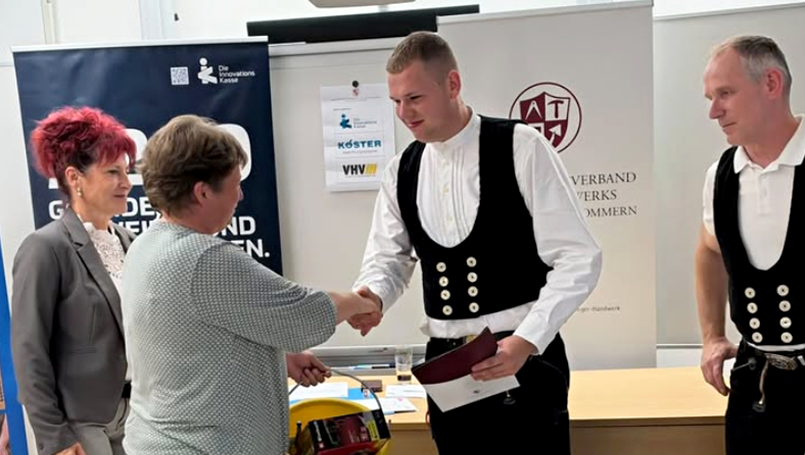 Sieger im Zimmerer-Handwerk Yannis Giese